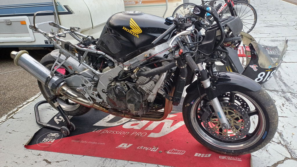 Moto de Jacques cassée