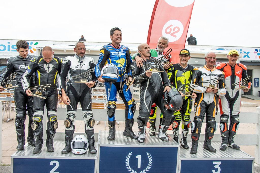 Le podium supersport et SBK 750/1000 de Croix en Ternois